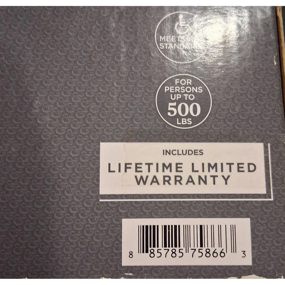 Better Homes & Gardens Safford 16 Inch Grab Bar Satin Nickel ADA 500lb